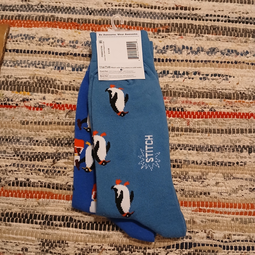 Stich Coldest Penguins in Town Unisex Socks 2 Pairs